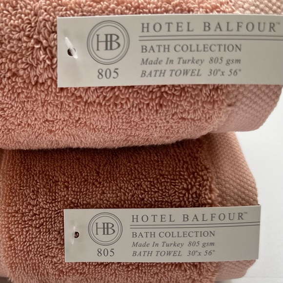 🎁Hotel Balfour Bath Towel Set - Rosecloud - 750 & 805 gsm -9 PCS Made in Turkey - Picture 3 of 11